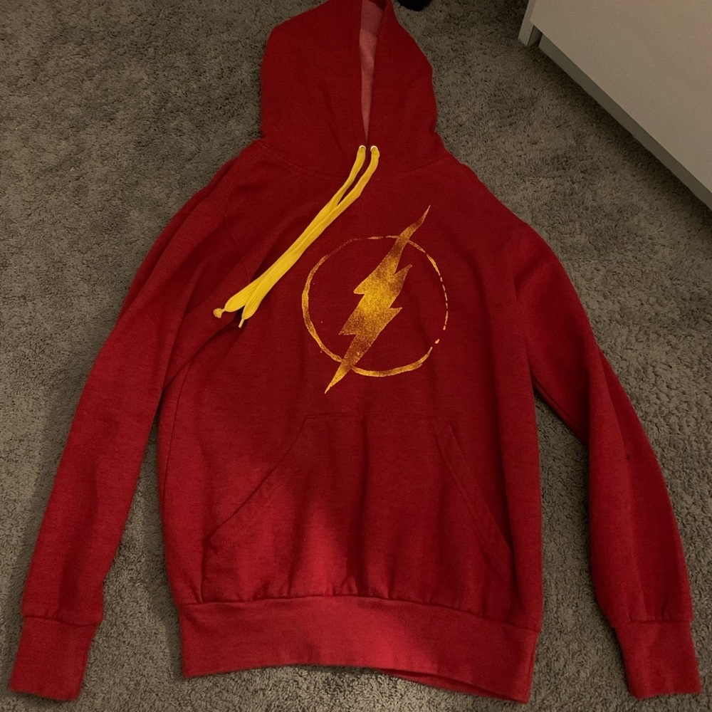 Barely worn flash hoodie from six flags